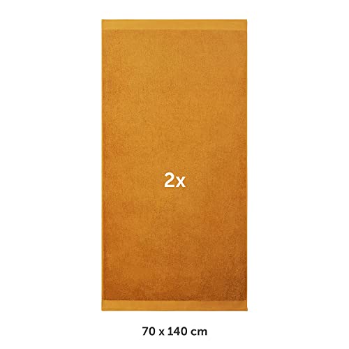 Blumtal Premium Frottier Handtücher Set 2 teilig 100% Baumwolle - Oeko-TEX zertifiziertes Badetuch 2X (70x140 cm) - Ultra saugstarkes… – Ansicht 2
