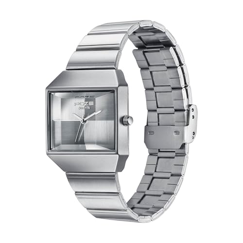 Image of Sonata Poze 8 Quartz Analog with Silver Dial Silver Stainless Steel Strap Watch for Unisex - SP80160SM01W