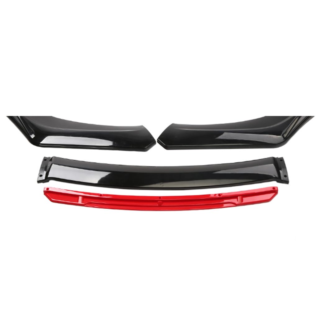 Auto Spoiler Frontali per Alfa Romeo Mito 2008-2019,Anticollisione Paraurti Anteriore Spoiler Lip Splitter per Il Mento sul Labbro Accessori Modificato,A-Red