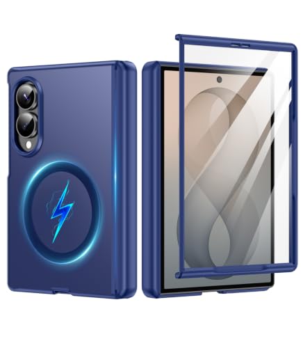 MAKAVO Magnetic Slim for Samsung Galaxy Z Fold 8 Case, Blue