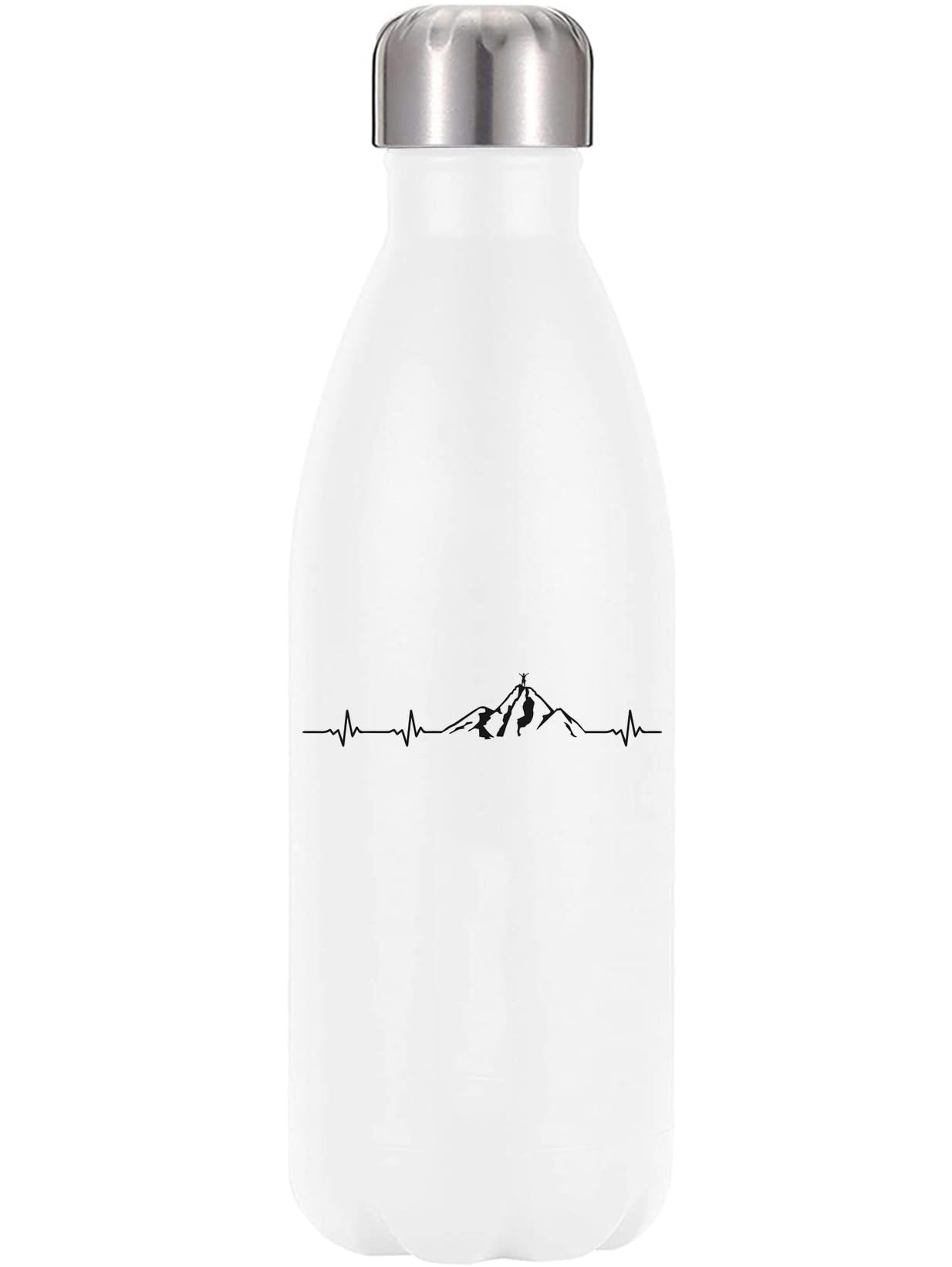 Botella de agua térmica con aislamiento de acero inoxidable y tapa sin BPA