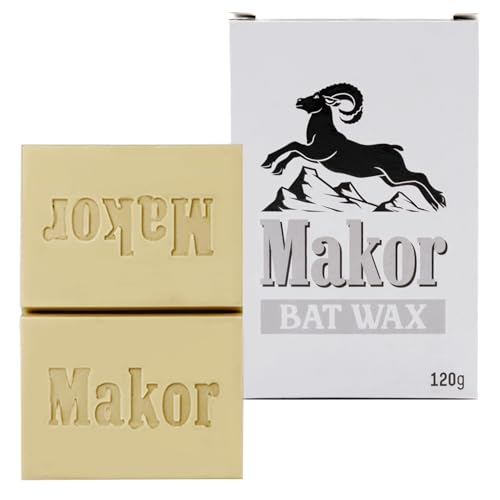 MAKOR Pine Tar BAT Grip Stick Wax - Enhanced Grip for Baseball and Softball Bats, Natural Wax Formula, 120 Gram, Ideal for Superior Tack and Performance, Players