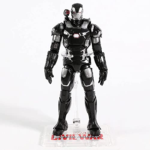 Iron Man, Captain America, Ant-Man, Hulk, Iron Spider, Black Vision, Black Panther, Scarlet, Hawkeye (Spider-Man) Figurine Articulée,War Machine