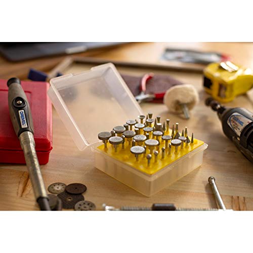 50Pc Universal Diamond Burr Bit Set 1/8 Inch Shank Rotary Tool 240 Grit #TOP4