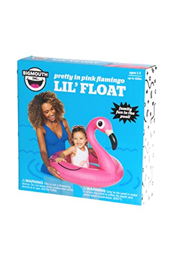 Bigmouth Inc Lil’ Water Float - Pool Float For Infants & Kids Ages 1-3, Perfect For Beginner Swimmers, Easy To Inflate & Durable (Pink Flamingo) #TOP3
