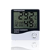 BianchiPamela HTC-1 Allarme Clock Indoor Digital Temperature Humidity Meter Weather Station