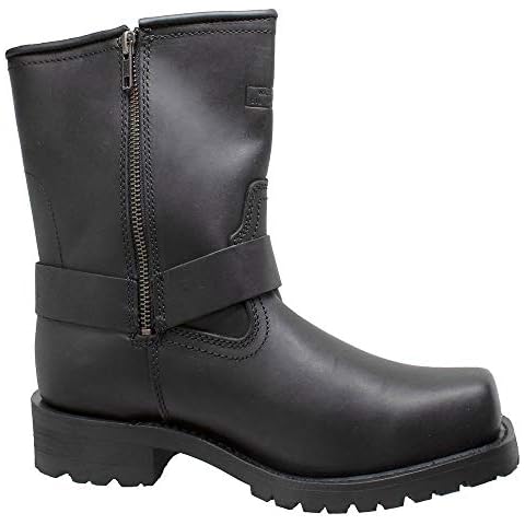 RIDETECS Men's 1436 Motorcycle Boot, Black, 9.5 Wide Cover