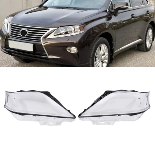 1 Pair Left Right Car Front Headlight Headlamp Lens Cover for Lexus RX350 RX450h 2012 2013 2014 2015 Headlight Lens Headlamp Cover Headlamp Lampshade 2012-2015 Headlight Shade Shell Lens Lampshade