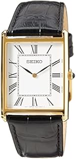 Seiko Herren-Uhr Quarz Edelstahl mit Lederband SWR052P1