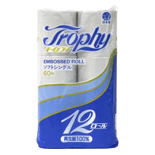 トイレットペーパー シングル 12個 1パック トロフィー