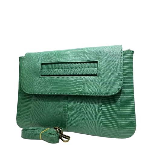 Image of Women Classic Crocodile Pattern Faux Leather Clutch Purse Oversized Female Shoulder Bag Messenger Handbag