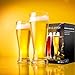 PARACITY Beer Glasses 14 oz, Pint Glasses Set of 2, Pilsner Wheat Beer Glasses, Glasses Drinking Set, Glassware Gift for Men