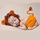 Ruspela Baby Foto-Shooting Kostüm Niedlichen Löwen Kostüm Foto Prop Fotografie Kostüm für Baby Neugeborenen Junge Mädchen Born Surprise Prop