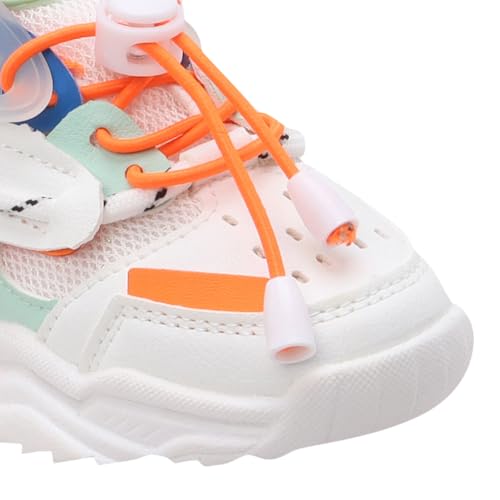 Image of Hopscotch Boys Lace Up Athletic Shoes in White Color