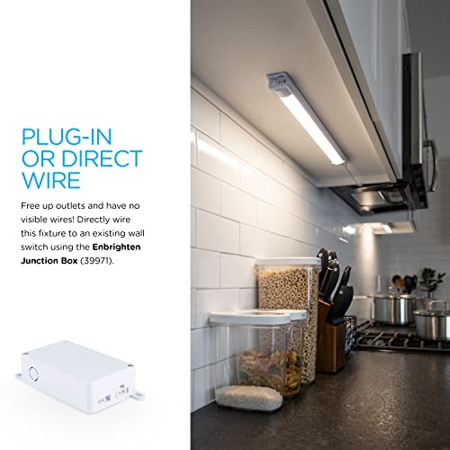 Enbrighten Premium Linkable Under Cabinet Fixture, 18in, LED, Linkable, 628 Lumens, 3000K Warm White, 38846-T1 by Enbrighten - Image 7