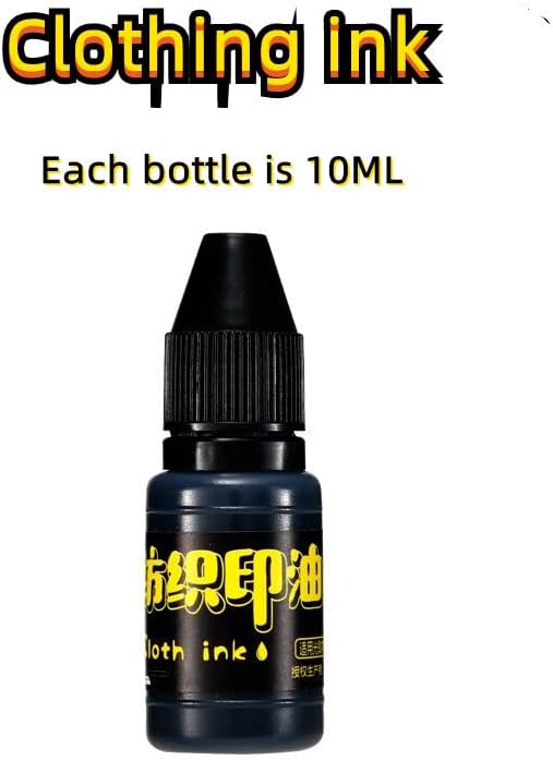 Miniatura 2 de Sellos de ropa de tinta de repuesto para todo tipo de sellos de ropa autoentintados (paquete de 5)