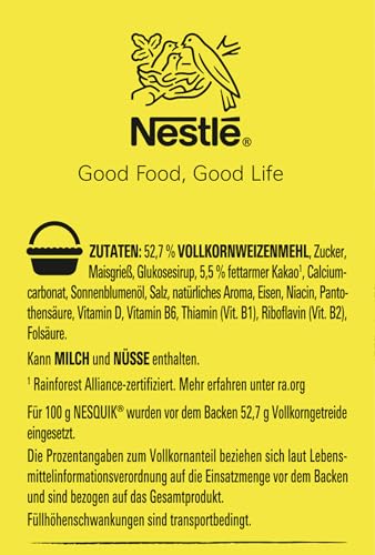 Nesquik Nestlé Nesquik Knusper-Frühstück, Schoko Cerealien mit Vollkorn, 1er Pack (1x 330g)