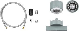 GROHE 48293000 Manguera mezcladora de cocina cromada con ducha de mano extraíble (importado de Alemania) & Minta - Aireador para grifo de cocina (Ref. 48275000)