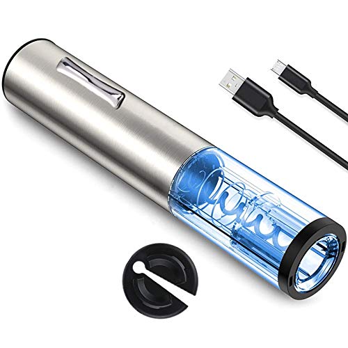 Fanuse-Elektrischer-Wein-Ffner-Wieder-Aufladbarer-Kabelloser-Automatischer-Korkenzieher-Aus-Edelstahl-mit-Folien-Schneider-USB-Lade-Kabel-LED-Kontroll-Leuchte-fuer-Den-Heim-Gebrauch