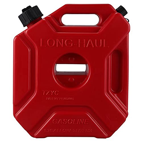 1 Ensemble 5L RéServoirs de Carburant Bidons D'Essence en Plastique Support de Voiture Moto Jerrican Bidon D'Essence Conteneur D' Bidon de Carburant