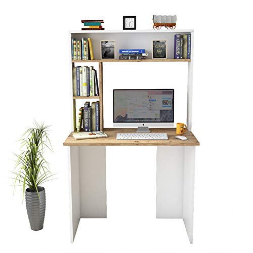 Yurupa Schreibtisch mit Ablagefächern Bürotisch Computertisch Klein Arbeitstisch Büro Gaming PC-Tisch Kinderschreibtisch… – Bild 5