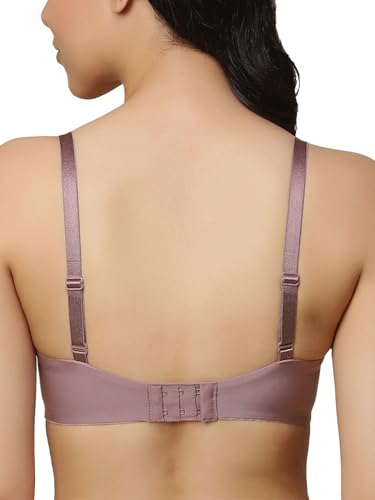 Image of Triumph T-Shirt Bra For Women Wired Padded Body Make-Up Series Seamless Everyday Lingerie Lycra Xtra Fine Breathable Fabric Second-Skin Smooth 3 /4 Cup Support Invisible Underwire Pack Of 1