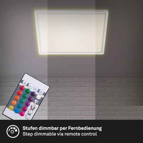 Plafonnier réglable avec télécommande et rétro-éclairage RGB LED - 5