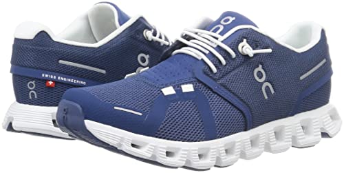 On Women's Cloud 5 Sneakers, Denim/White, 8.5 #TOP7