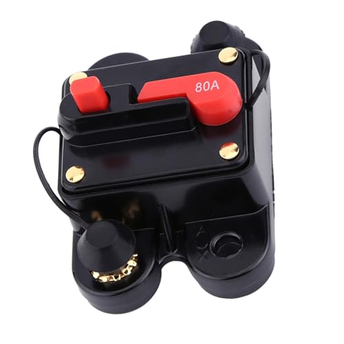 Akozon Disjoncteur Réinitialisable 150 A Dc 12 V pour Voiture, Bateau, Vélo, Protection Stéréo, Type de Commutateur en Alliage, Protection contre les Surintensités, Conception de Bouton Poussoir à