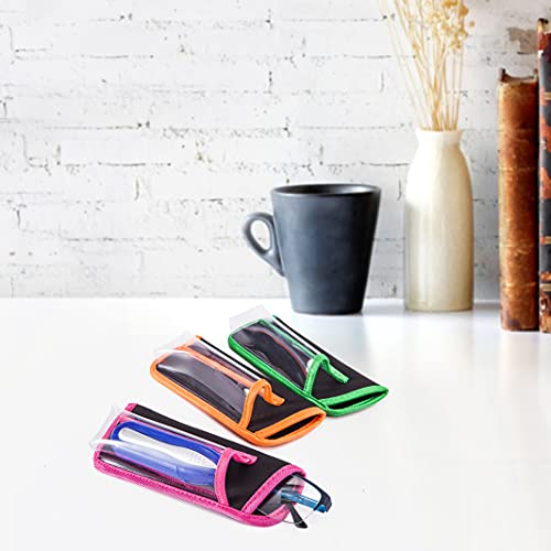 Image of TRIUMPH VISION Reading Glasses Pouch Eyeglass Sleeve Soft Case Slim 3 Pack | Alternative to Bulky Case Lightweight,Neoprene Lined Padded Protect Optical lens Slip in, Cute Pattern Portable for Daily Use