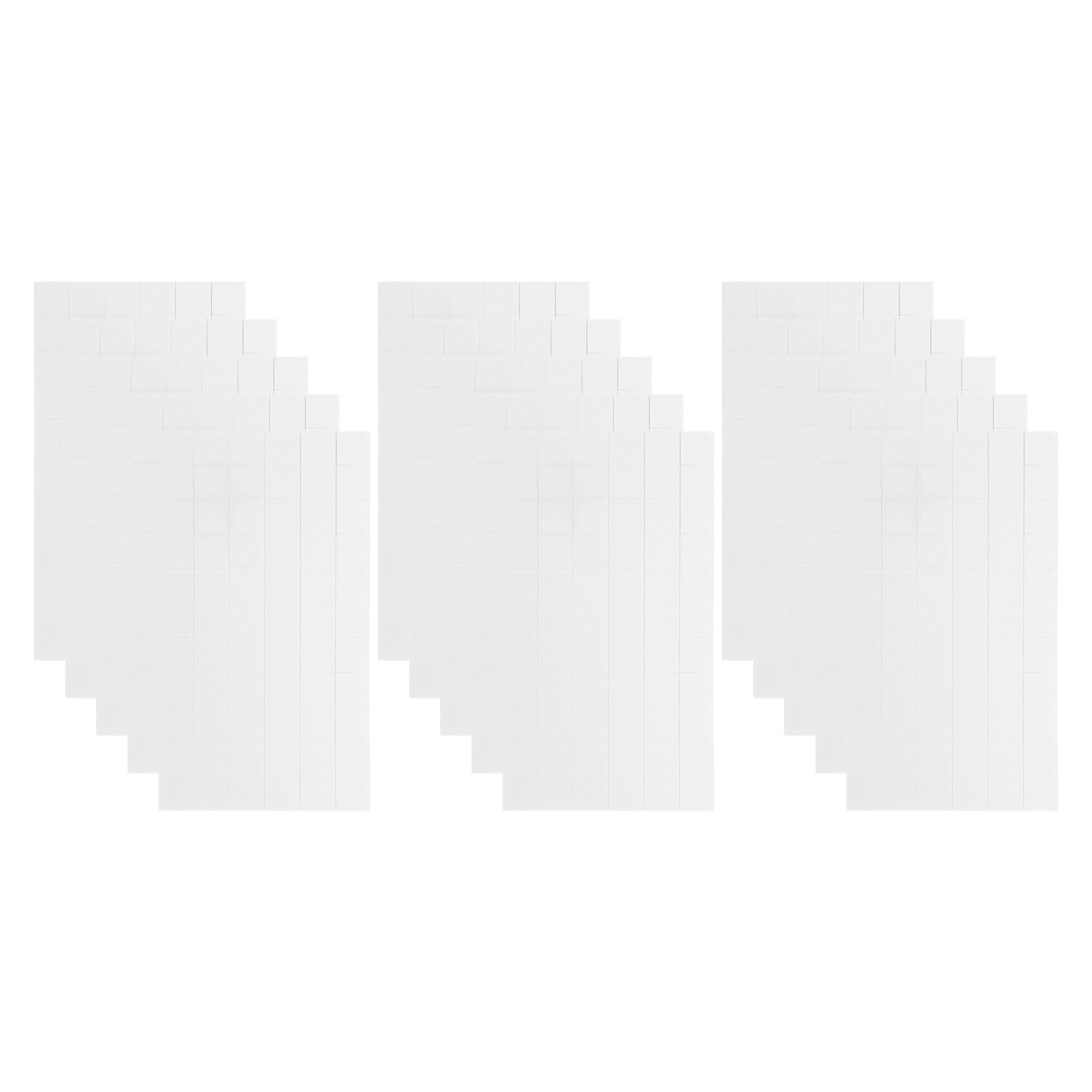 Healeved 75 Blatt Doppelseitiges Schaumstoffklebeband 3d Starke Klebekraft Weiße Schaumstoffquadrate 1,2cm für Scrapbooking Selbstgemacht Halloween Bastelarbeiten