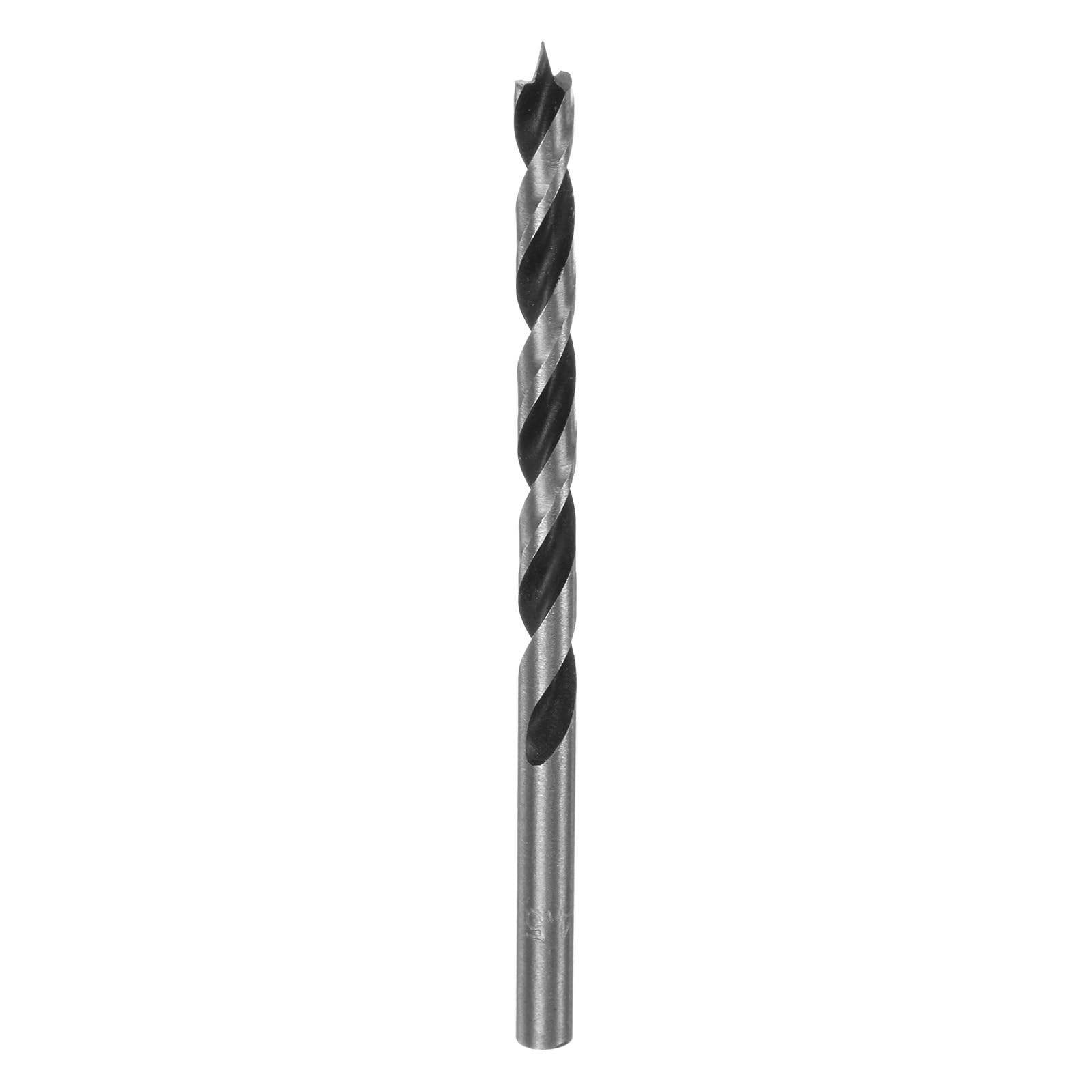 sourcing map Brad Point Drill Bits 4.5mm(11/64") Dia Straight Round Shank Drill Metric Brad Point 2.2" Drilling Depth Spiral Twist Drill Bits for Carpenter Woodworking Plastic Rubber
