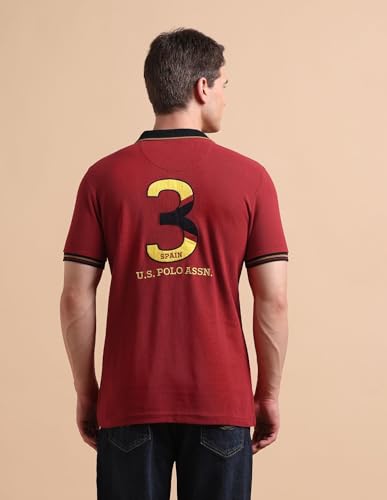 Image of U.s.Polo Association Men's Slim fit Iconic Number Polo Shirt