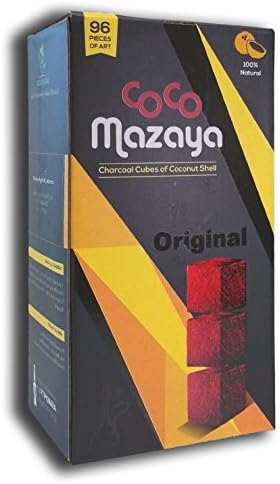 2 X Coco Mazaya 96 Piece Large Size Coconut Charcoal