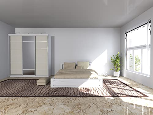 SEBSON® Luci per armadio LED, apparecchio a plafone con interruttore e spina, lampada da armadio, bianco caldo 3000K, 3x 3,5W, 3x 230lm, Set di 3 - Image 6