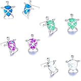 CellCase 4 Pairs Cute Rhinestone Turtle Stud Earrings