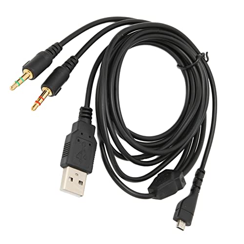 Cable de Audio de Repuesto 2m USB y Jack 3.5mm miniatura 4