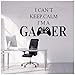 Etiqueta De La Pared Del Juego Controlador De Videojuegos Vinilo Pared Calcomanía Niño Sala De Juegos Decoración Estilo Jugador Pared Arte Mural Vinilo Arte 57X88Cm