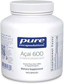 Pure Encapsulations Acai 600 | Berry Supplement for Fiber, Immune Support, Antioxidants, and Flavonoids* | 180 Capsules