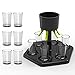 LSAMA Schnapsspender und Halter, Schnapsverteiler mit 6 Schnapsgläser, Wasserspender Ausgießer Perfekt als Party Shot Dispenser zum Abfüllen von Getränken Schnapsgläser Dispenser