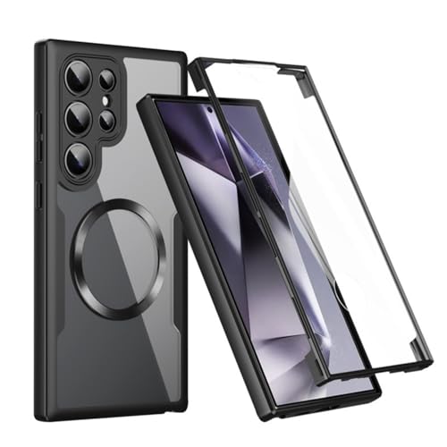 �X�}�z�P�[�X For Galaxy A26�p ���ʋ����K���X �S�ʕی� �N���A �M�����N�V�[ A26 �g�уJ�o�[ �}�O�Z�[�t�Ή� �����x�^�b�` PC�f��+TPU�o���p�[ ��d�\�� �T���X�� A26�J�o�[ ���� ���ϖh�~PC�w�� �w��h�~ ������� ���� ��