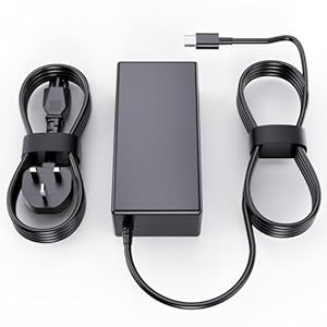 Vanzflow 65W USB C Charger Compatible with Microsoft Surface Pro X 1796 1769 1800,Surface Pro 11 10 9 8 7+ 7,Compatible with MacBook Pro,Huawei Matebook,HP Spectre Laptop Adapter Charger