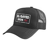 Abdul El-Sayed for Michigan Senate 2026 Democratic Campaign Trucker Hat with Adjustable Mesh Back, Black