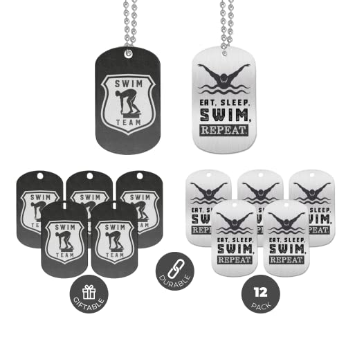 Inkstone Swimming Dogtag Necklaces