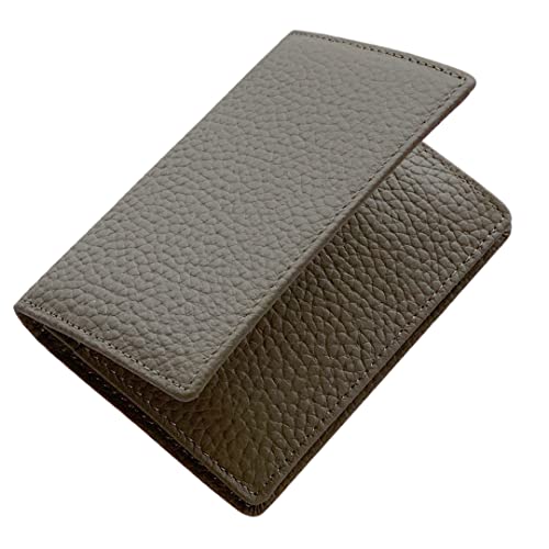 RICKERS 名刺入れ 牛革 本革 レザー 男女兼用 4 ポケット (グレー)