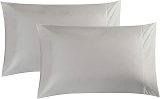 Queen Pillowcase Set of 2, Luxury Hotel Pillow Cases, 100% Supima Cotton 600 Thread Count, Sateen Weave, Premium Quality Queen Pillowcase 2 Pieces