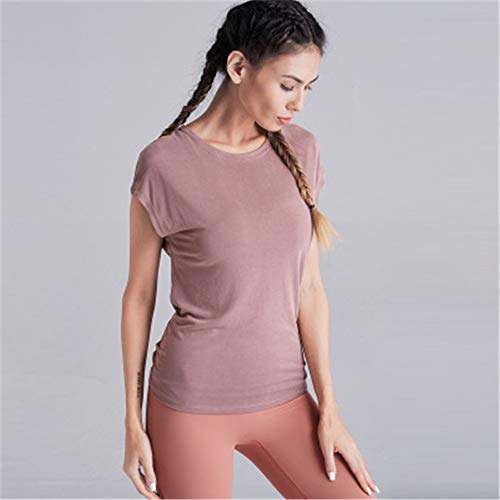 Yoga Tops Ladies Sexy Beauty Back Split Yoga Sports Modal Quick-drying Fitness for Women (Color : C, Size : M)