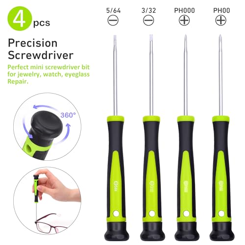 Image of FASTPRO 12-Piece Magnetic Screwdrivers Set with Storage Bag, Green