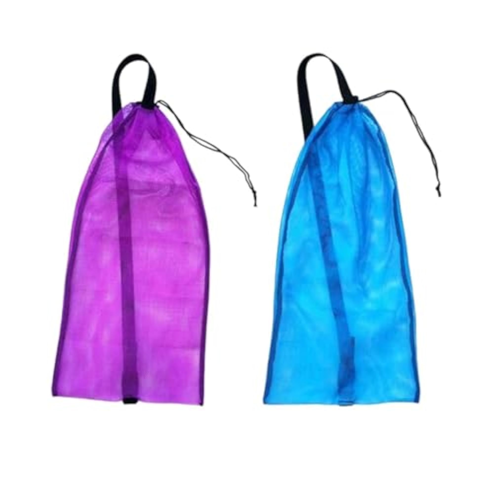 2Pcs Drawstring Mesh Bag Pouch, Scuba Diving Gear