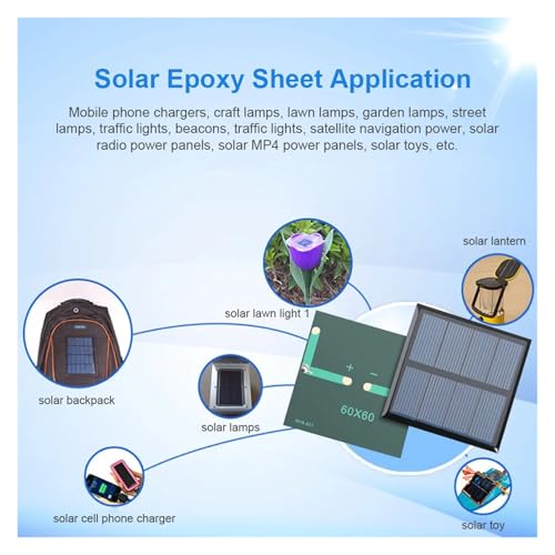 Module de cellule solaire 2V 100mA polycristallin avec revêtement époxy